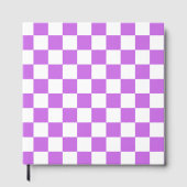 Classic visual magenta checkerboard  gästebuch (Vorderseite)