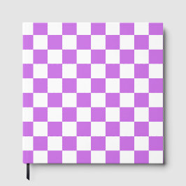 Classic visual magenta checkerboard  gästebuch