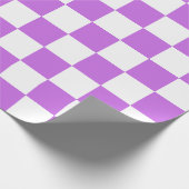 Classic visual magenta checkerboard  geschenkpapier (Ecke)