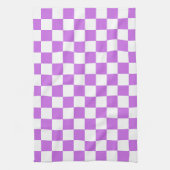 Classic visual magenta checkerboard  geschirrtuch (Vertikal)