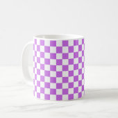 Classic visual magenta checkerboard  kaffeetasse (Vorderseite Links)