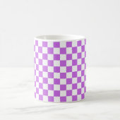 Classic visual magenta checkerboard  kaffeetasse (Mittel)