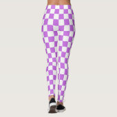 Classic visual magenta checkerboard  leggings (Rückseite)