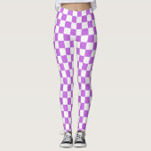 Classic visual magenta checkerboard  leggings (Vorderseite)