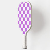 Classic visual magenta checkerboard  pickleball schläger (Links)