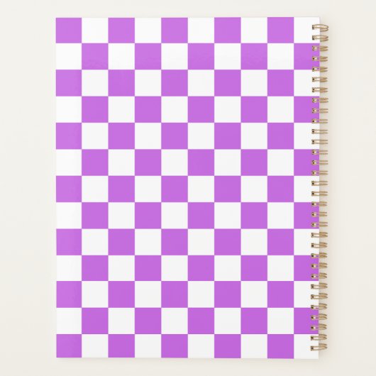 Classic visual magenta checkerboard  planer (Rückseite)