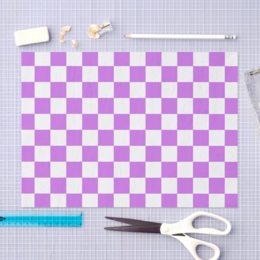 Classic visual magenta checkerboard  seidenpapier (Handwerk)
