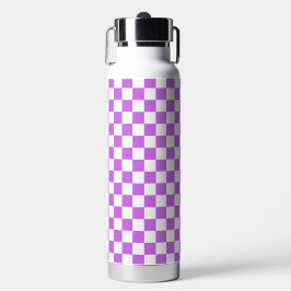 Classic visual magenta checkerboard  trinkflasche