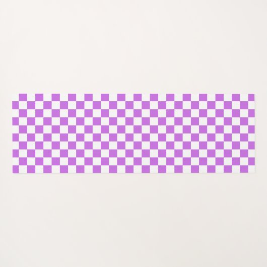 Classic visual magenta checkerboard  yogamatte (Rückseite (Horizontal))