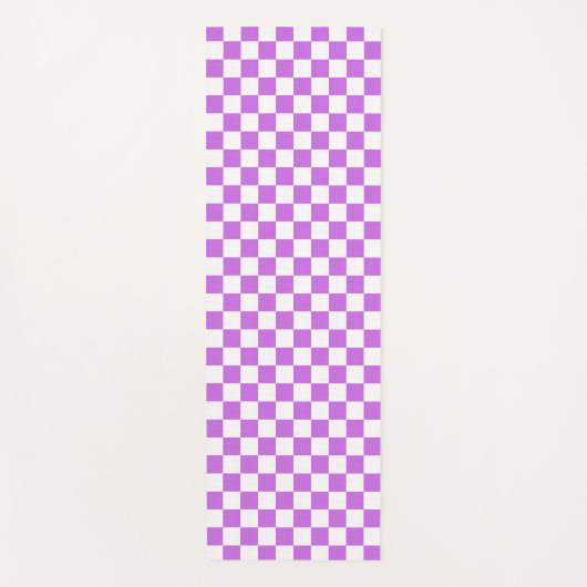 Classic visual magenta checkerboard  yogamatte (Vorderseite)