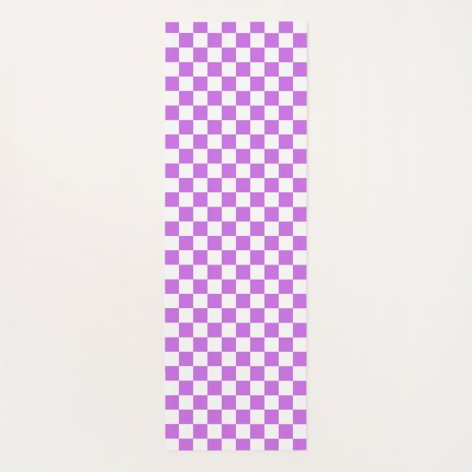 Classic visual magenta checkerboard  yogamatte (Rückseite)