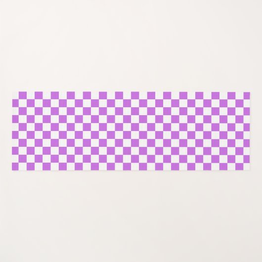 Classic visual magenta checkerboard  yogamatte (Vorderseite (Horizontal))