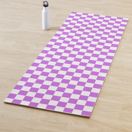 Classic visual magenta checkerboard  yogamatte (Beispiel)
