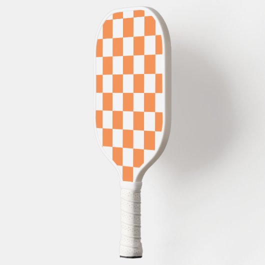 Classic visual orange checkerboard  pickleball schläger (Links)