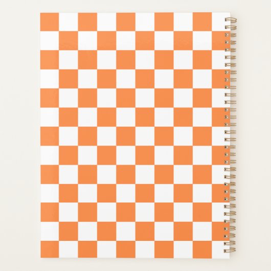 Classic visual orange checkerboard  planer (Rückseite)