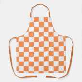 Classic visual orange checkerboard  schürze (Vorderseite)