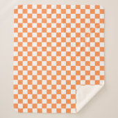 Classic visual orange checkerboard  sherpadecke (Vorderseite)