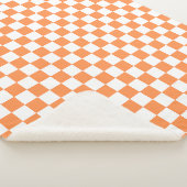 Classic visual orange checkerboard  sherpadecke (3/4)