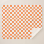 Classic visual orange checkerboard  sherpadecke (Vorderseite (Horizontal))