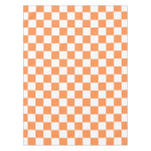 Classic visual orange checkerboard  tischdecke (Vorderseite)