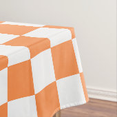 Classic visual orange checkerboard  tischdecke (Beispiel)