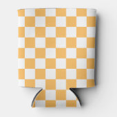 Classic visual peach checkerboard  dosenkühler (Vorderseite)