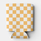 Classic visual peach checkerboard  dosenkühler (Rückseite)
