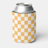 Classic visual peach checkerboard  dosenkühler (Kanne Rückseite)