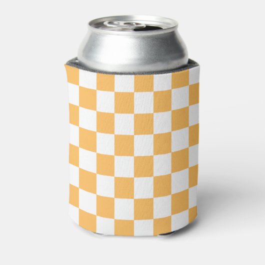 Classic visual peach checkerboard  dosenkühler (Kanne Rückseite)