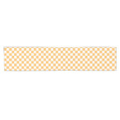 Classic visual peach checkerboard  kurzer tischläufer (Horizontal)