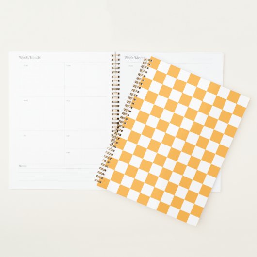 Classic visual peach checkerboard  planer (Anzeige)
