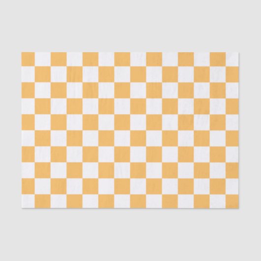 Classic visual peach checkerboard  seidenpapier (Vorderseite)