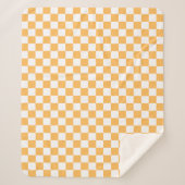 Classic visual peach checkerboard  sherpadecke (Vorderseite)