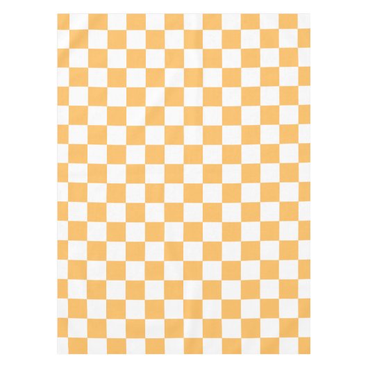 Classic visual peach checkerboard  tischdecke (Vorderseite)
