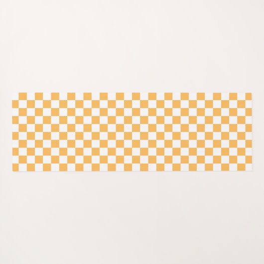 Classic visual peach checkerboard  yogamatte (Rückseite (Horizontal))