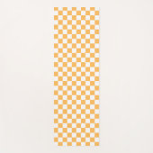 Classic visual peach checkerboard  yogamatte (Vorderseite)