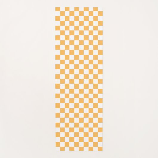 Classic visual peach checkerboard  yogamatte (Vorderseite)