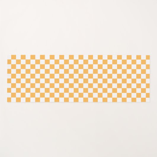 Classic visual peach checkerboard  yogamatte (Vorderseite (Horizontal))