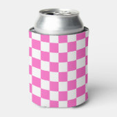 Classic visual pink checkerboard  dosenkühler (Kanne Vorderseite)