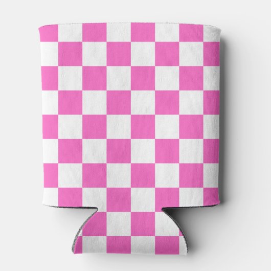Classic visual pink checkerboard  dosenkühler (Rückseite)