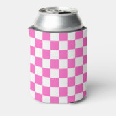 Classic visual pink checkerboard  dosenkühler (Kanne Rückseite)