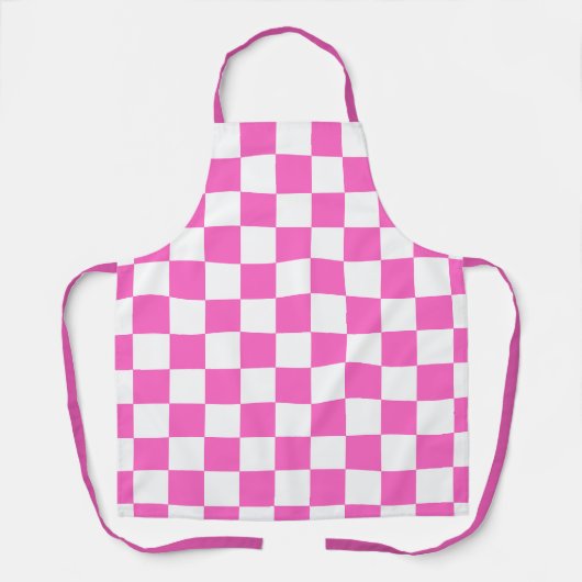 Classic visual pink checkerboard  schürze (Vorderseite)