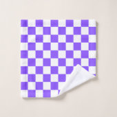 Classic visual purple checkerboard  badhandtuch set (Waschlappen)