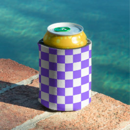 Classic visual purple checkerboard  dosenkühler