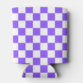 Classic visual purple checkerboard  dosenkühler (Rückseite)