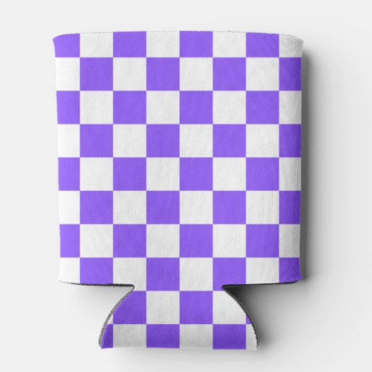 Classic visual purple checkerboard  dosenkühler (Rückseite)