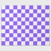Classic visual purple checkerboard  geschenkpapier (Flach)