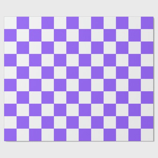 Classic visual purple checkerboard  geschenkpapier (Flach)