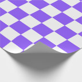 Classic visual purple checkerboard  geschenkpapier (Ecke)