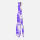 Classic visual purple checkerboard  krawatte (Vorderseite)